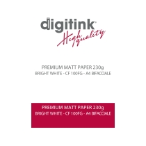 1 - PREMIUM MATT PAPER BRIGHT WHITE 230G A4 BIFACCIALE CF 100FG