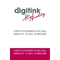 1 - CARTA FOTOGRAFICA HQ SEMIGLOSS 250G A4 BIFACCIALE CF 50FG