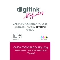 1 - CARTA FOTOGRAFICA HQ SEMIGLOSS 250G 10X15CM BIF. CF 450FG